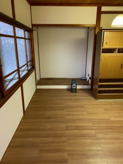 土壁からクロス 畳からフローリング 完成 土壁からクロス 畳からフローリング 完成
