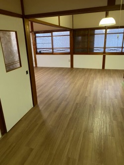 土壁からクロス 畳からフローリング 完成 土壁からクロス 畳からフローリング 完成