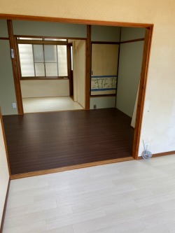 畳からクッションフロア 完成 畳からクッションフロア 完成