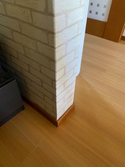 凹んだ壁を補修しクロス張替え 完成 凹んだ壁を補修しクロス張替え 完成
