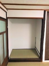 床の間　張替え後　よみがえる　綺麗