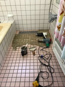 お風呂のタイル変更 作業工程 お風呂のタイル変更 作業工程