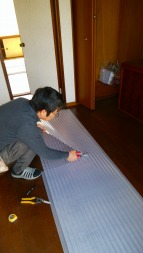 トタン屋根 トタンを切る 作業工程 トタン屋根 トタンを切る 作業工程