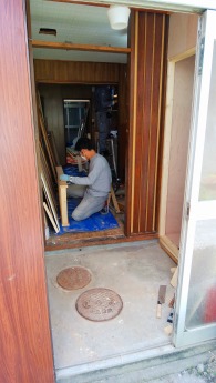 玄関 作業前 玄関 作業前