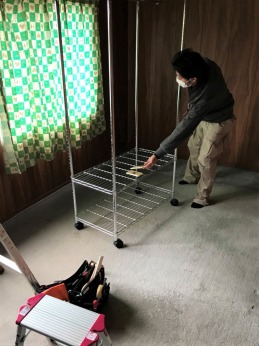 ジュウタン グレー 作業前 ジュウタン グレー 作業前