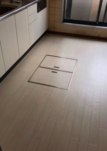 after クッションフロアー 施工費用が安い 弾力のある床材 水回りに強い 掃除が簡単 ただし重いものを置いておくと日凹む after クッションフロアー 施工費用が安い 弾力のある床材 水回りに強い 掃除が簡単 ただし重いものを置いておくと日凹む