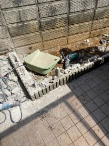 花壇 ブロック 解体 花壇 ブロック 解体